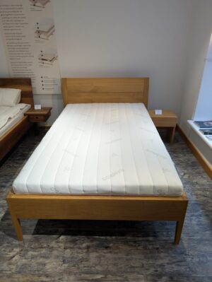 Set: Bett Olymp in Eiche inkl Lattenrost und Matratze Ergoline120 x 200